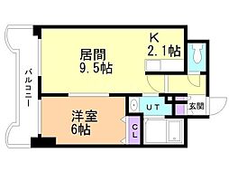 ティアラN5 1LDKの間取図画像