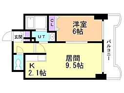 ティアラN5 1LDKの間取図画像
