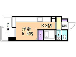 アヴィータ410 ワンルームの間取図画像