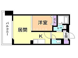 JPnoie円山表参道 1LDKの間取図画像
