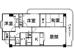 ル・ノール北9条 3LDKの間取図画像
