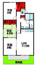 セジュールS214 3LDKの間取図画像