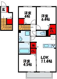 JR鹿児島本線 赤間駅 徒歩7分 2階/-