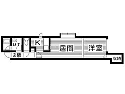 ガーデンヴィラ 1LDKの間取図画像