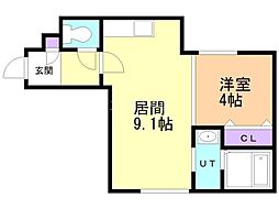 スペチアーレ南郷(栄通17丁目MS) 1LDKの間取図画像