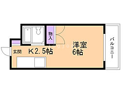 シティ本郷34 1Kの間取図画像