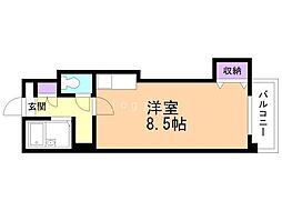 103松井ビル ワンルームの間取図画像