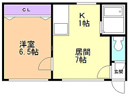 間取図画像 1LDK