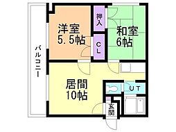 間取図画像 2LDK