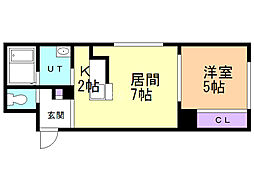間取図画像 1LDK