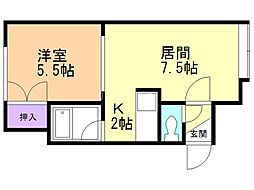 間取図画像 1LDK