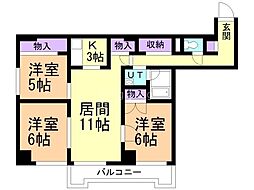 間取図画像 3LDK