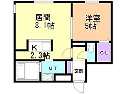 間取図画像 1LDK