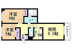 間取図画像 2LDK
