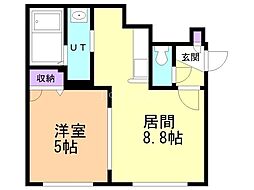 間取図画像 1LDK