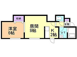 間取図画像 1LDK