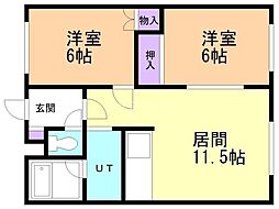 間取図画像 2LDK