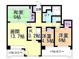 間取図画像 3LDK