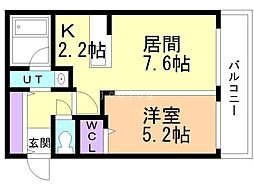 間取図画像 1LDK