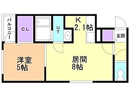 間取図画像 1LDK