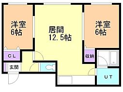 間取図画像 2LDK
