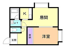 間取図画像 1LDK