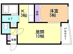 間取図画像 1LDK