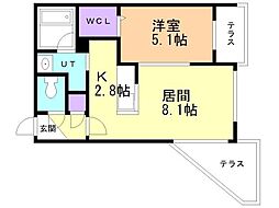 間取図画像 1LDK