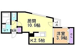間取図画像 1LDK