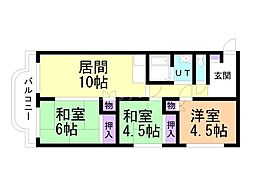 間取図画像 3LDK