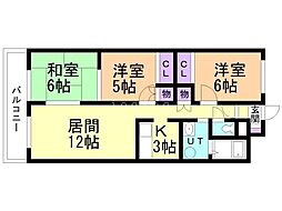 間取図画像 3LDK