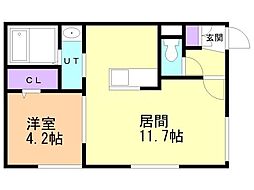 間取図画像 1LDK