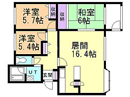 間取図画像 3LDK