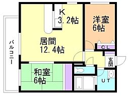 間取図画像 2LDK