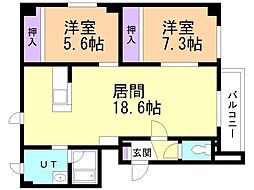 間取図画像 2LDK