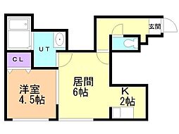間取図画像 1LDK