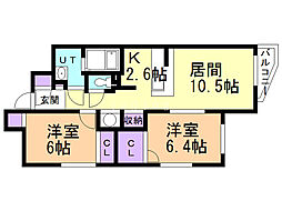 間取図画像 2LDK
