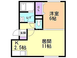 間取図画像 1LDK