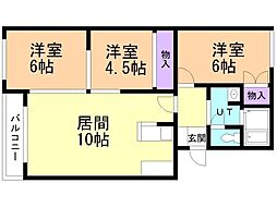 間取図画像 3LDK