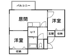 間取図画像 2LDK