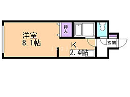 プルミエ・501 1Kの間取図画像