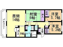 間取図画像 3LDK