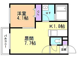 間取図画像 1LDK