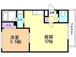 間取図画像 1LDK
