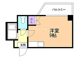 ヌーベルアーバンシティ ワンルームの間取図画像