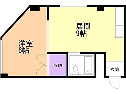 セレッソ本郷 1LDKの間取図画像