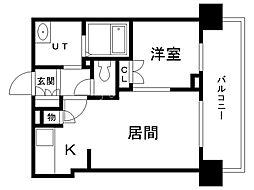 ParkAxis新さっぽろ 1LDKの間取図画像