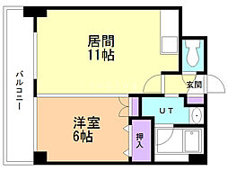 シャンブルド・ロア菊水 1LDKの間取図画像