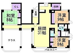 スクーデリア518 3LDKの間取図画像