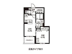 グランゼフィール 1LDKの間取図画像
